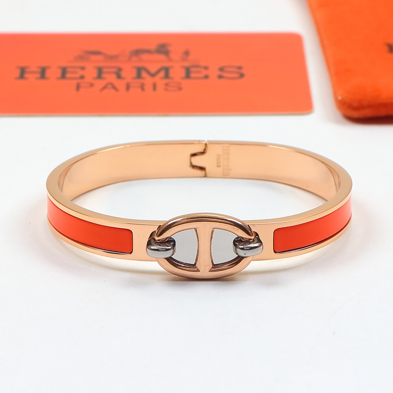 Replica Hermes colorful pig nose enamel bracelet