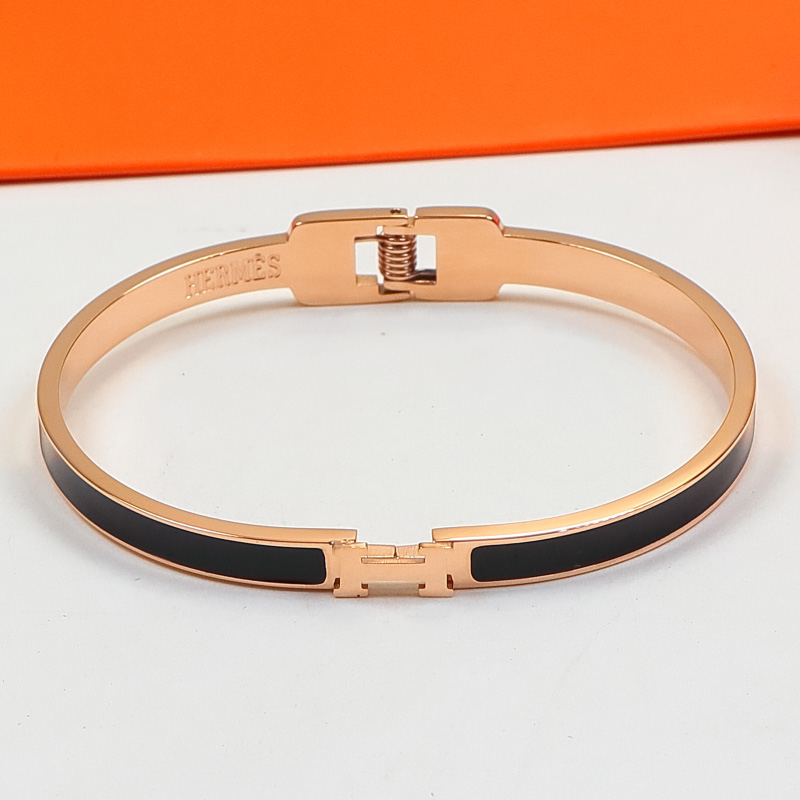 Replica Hermes H Colorful Enamel Bracelet