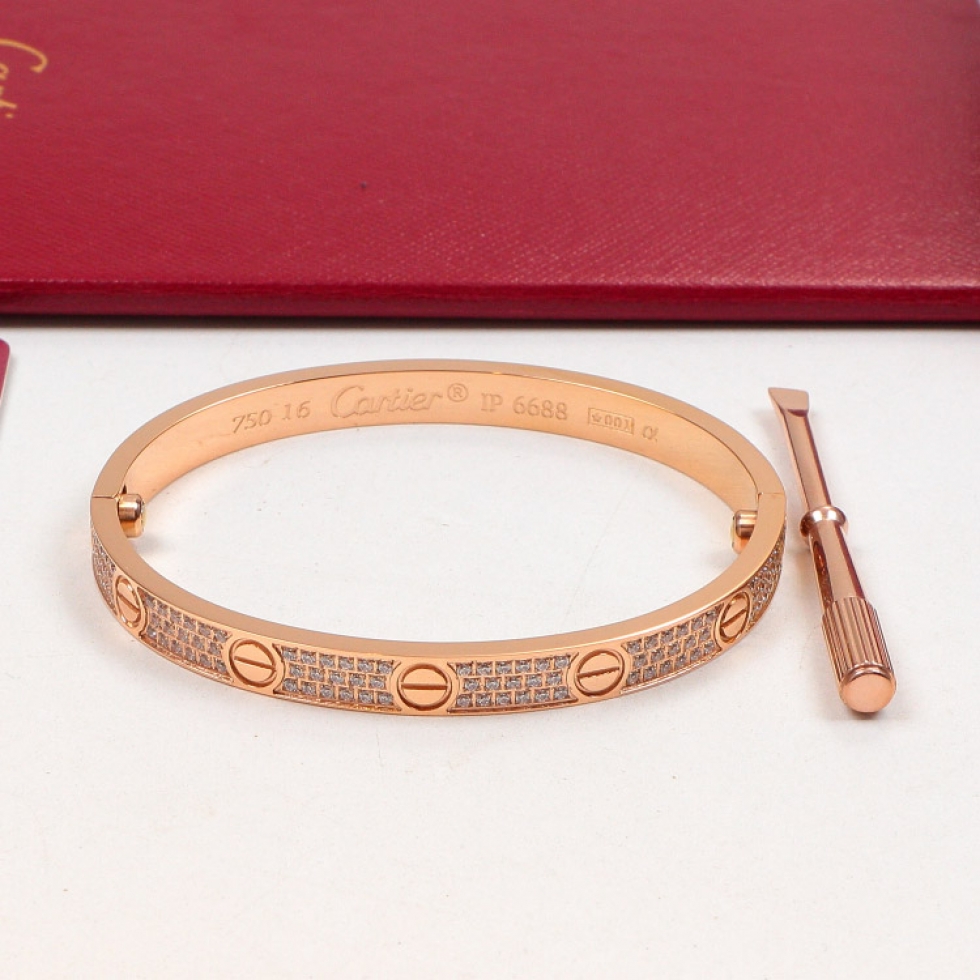 Replica Cartier five-generation full diamond full star bracelet