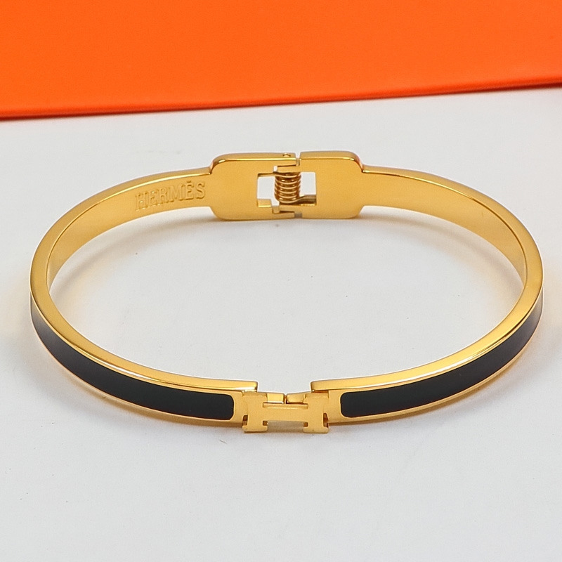 Replica Hermes H Colorful Enamel Bracelet