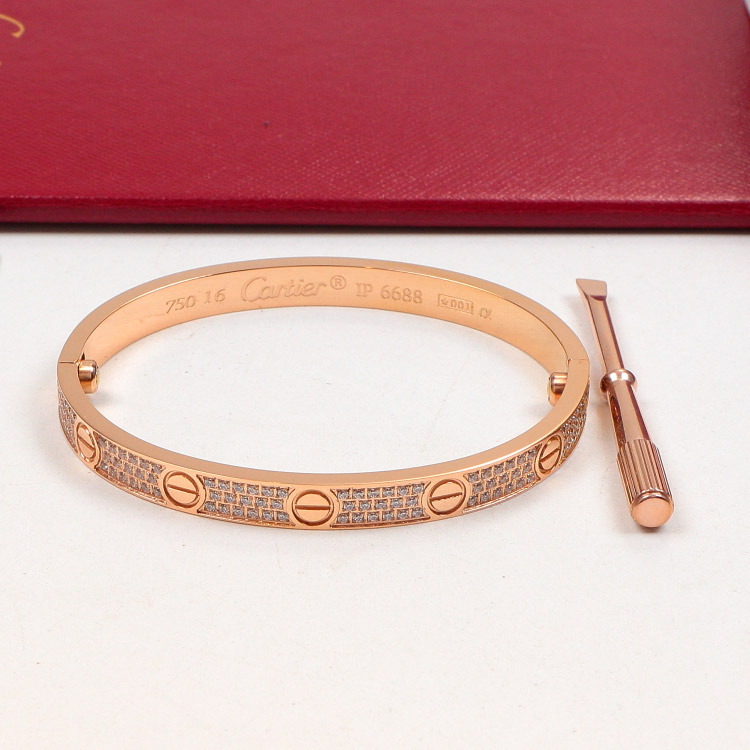 Replica Cartier five-generation full diamond full star bracelet