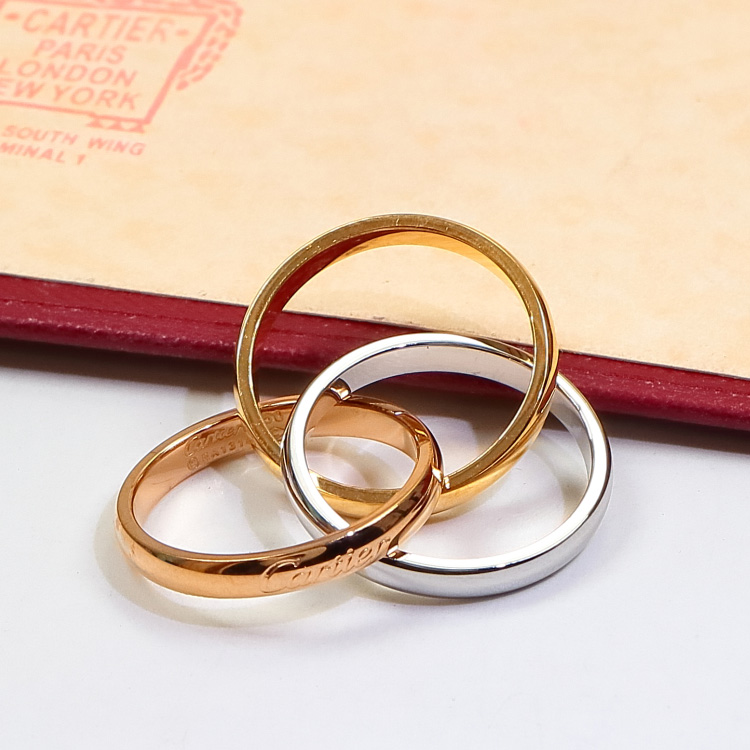 Replica Cartier Trinity Tri-color Ring