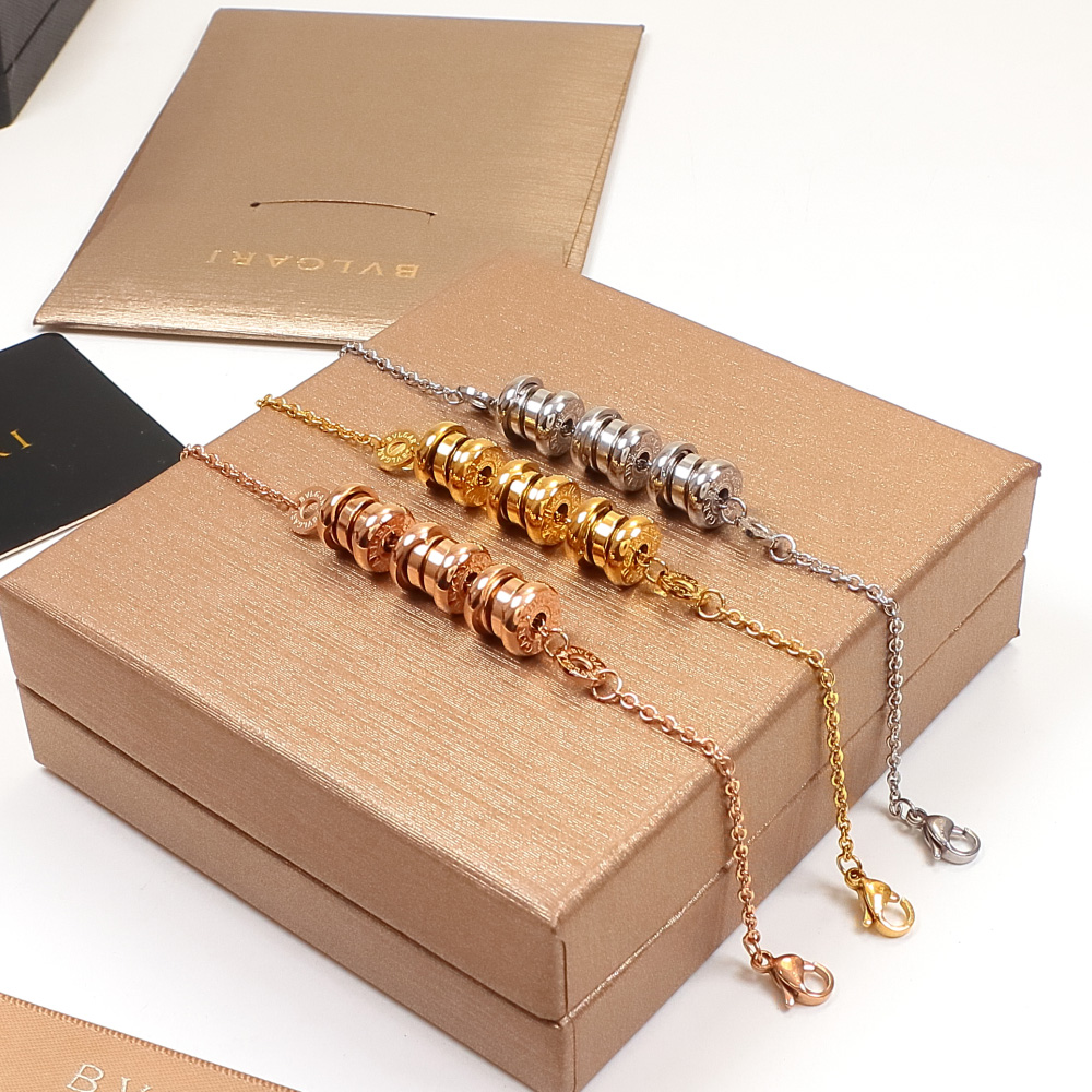 Replica Bvlgari B.zero1 three-band three-color spring bracelet