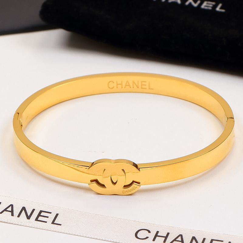 Replica Chanel Titanium Steel Letter Bracelet