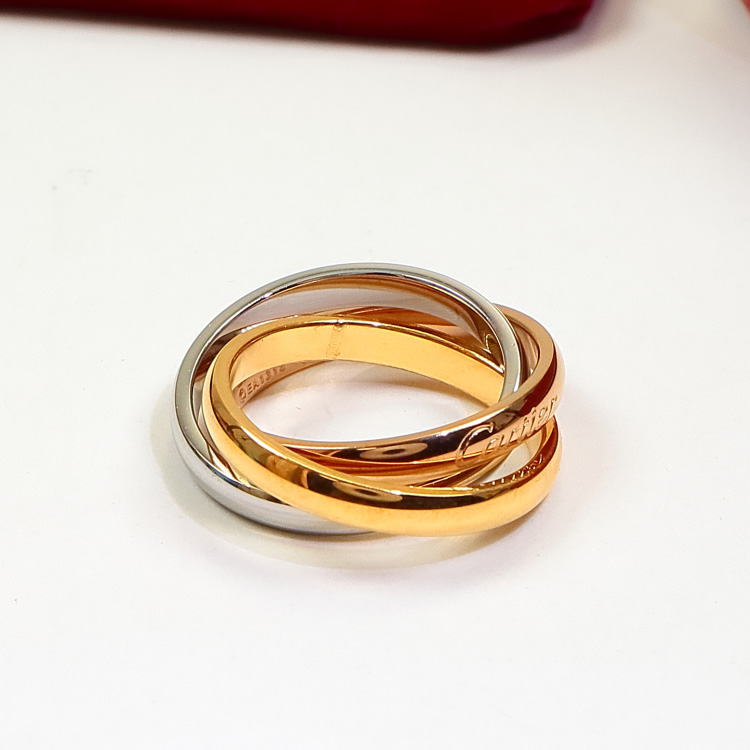 Replica Cartier Trinity Tri-color Ring