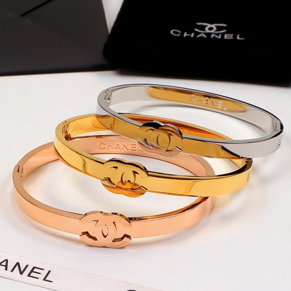 Replica Chanel Titanium Steel Letter Bracelet