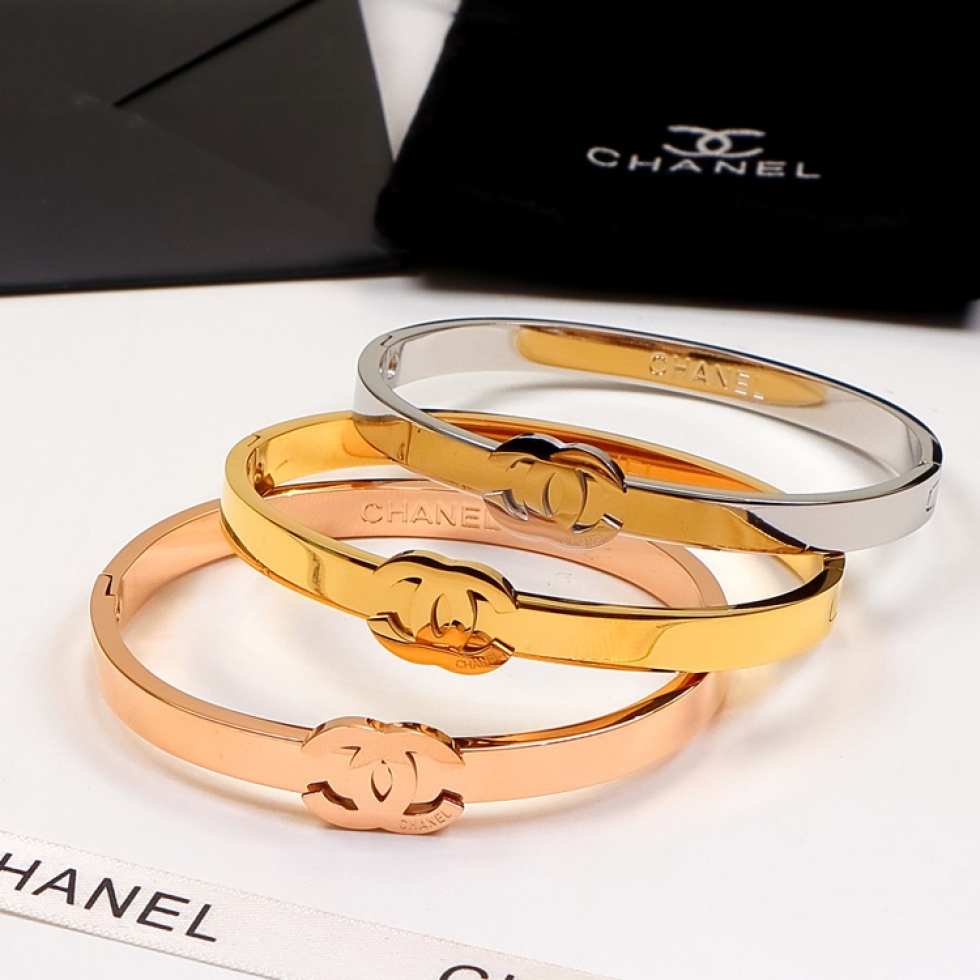 Replica Chanel Titanium Steel Letter Bracelet