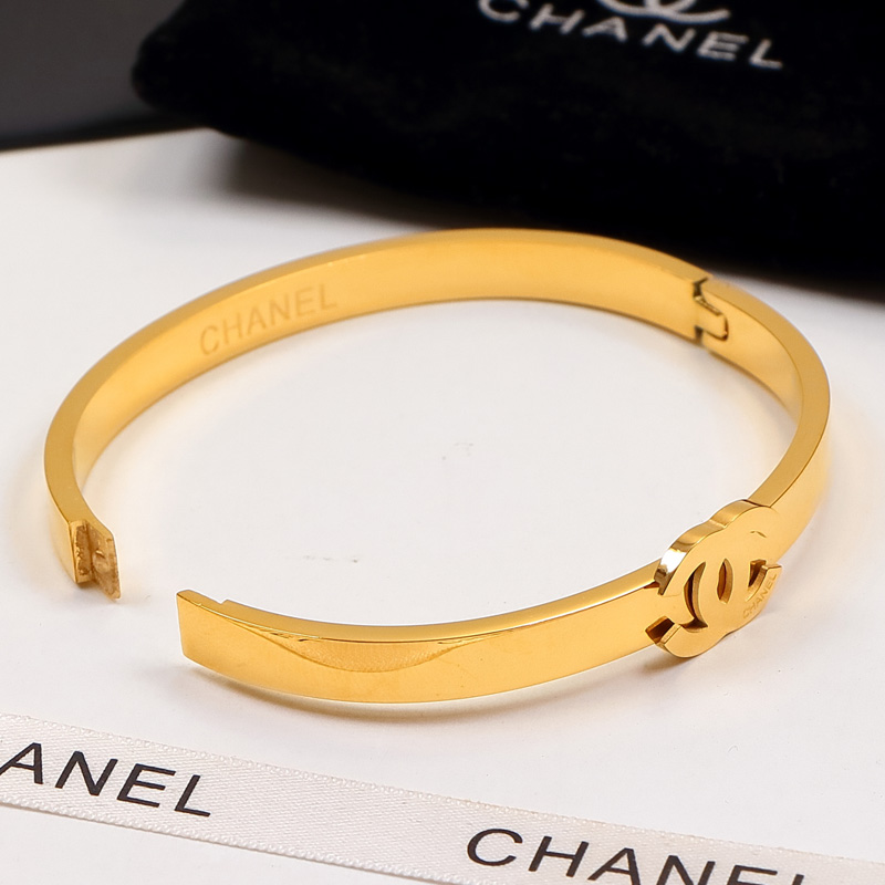 Replica Chanel Titanium Steel Letter Bracelet