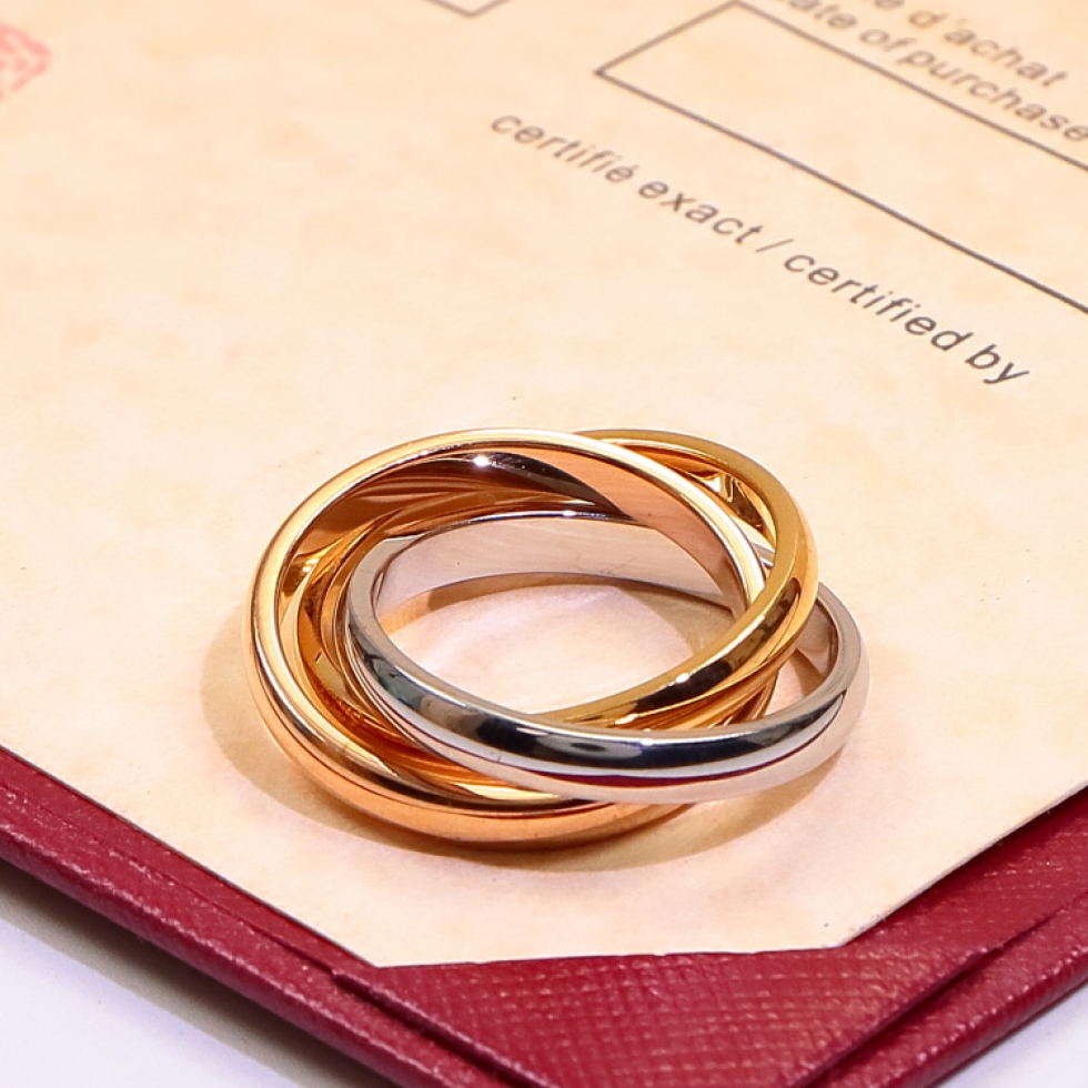 Replica Cartier Trinity Tri-color Ring