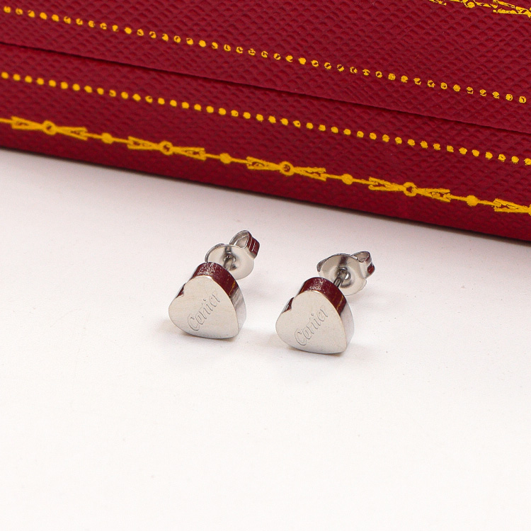 Replica Cartier Peach Heart Earrings