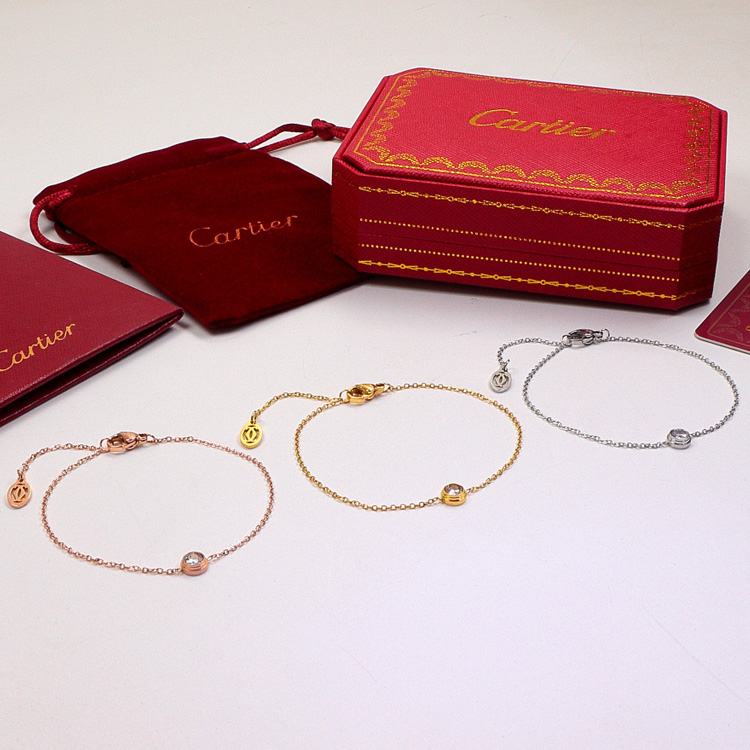 Replica Cartier classic single diamond bracelet