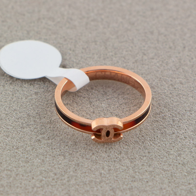 Replica Chanel letter leopard print ring thin design