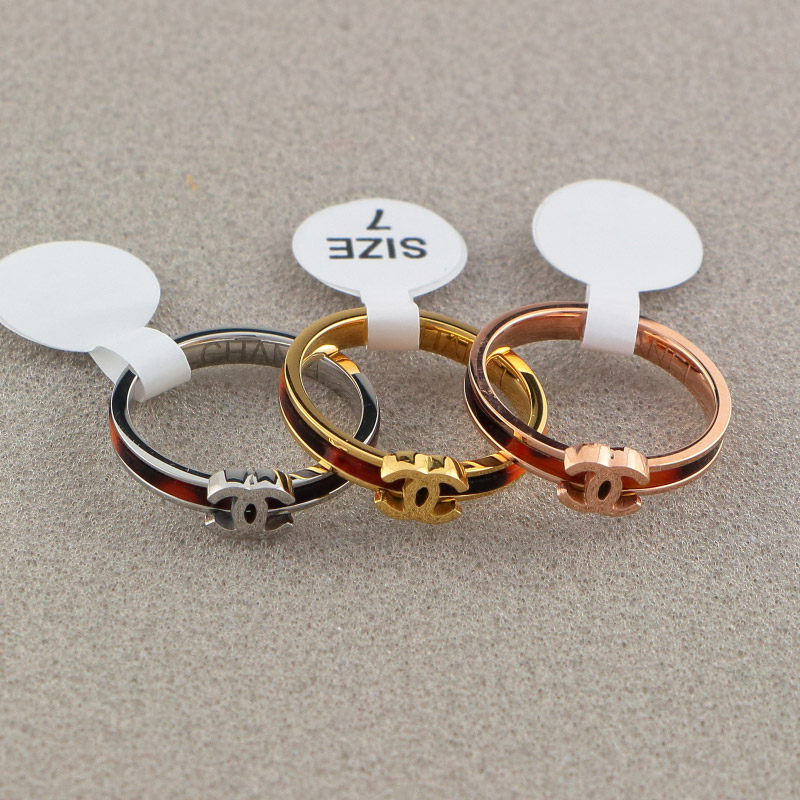 Replica Chanel letter leopard print ring thin design