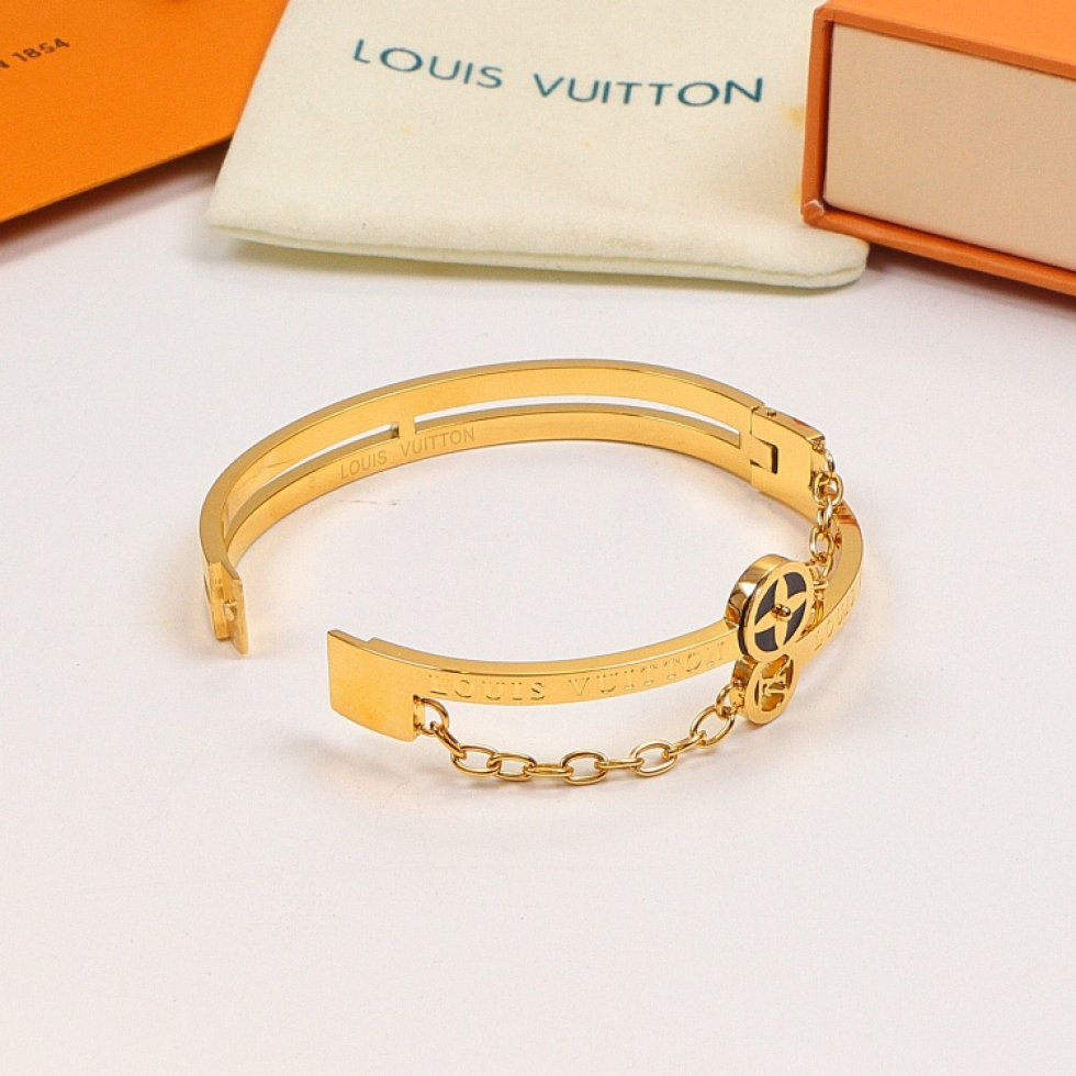 Replica LV chain letter flower bracelet