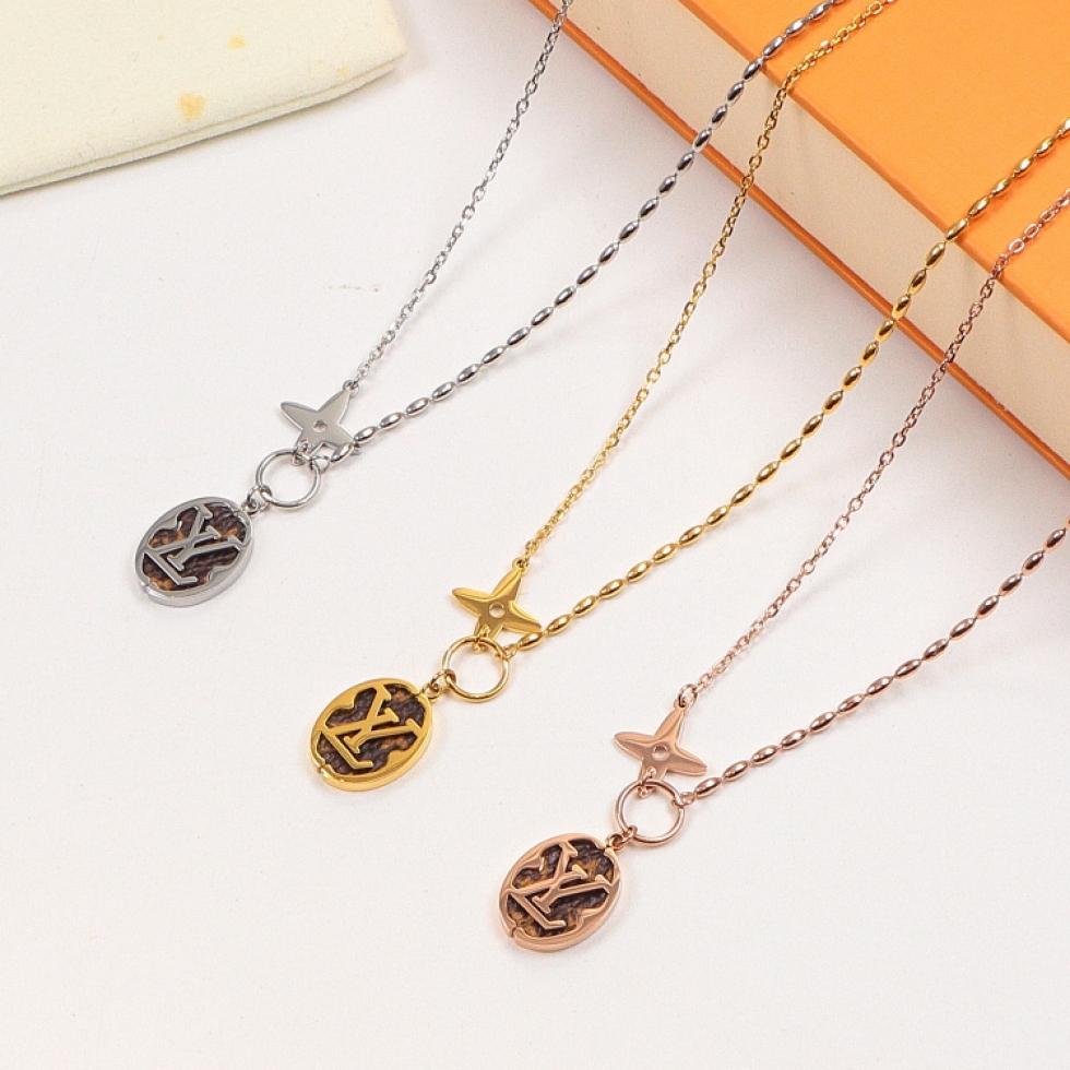 Replica LY Round Pendant Necklace