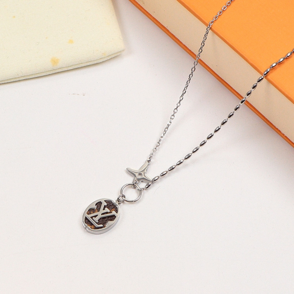 Replica LY Round Pendant Necklace
