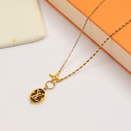 Replica LY Round Pendant Necklace