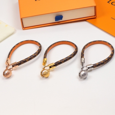 Replica LV Leaf Pearl Pendant Bracelet