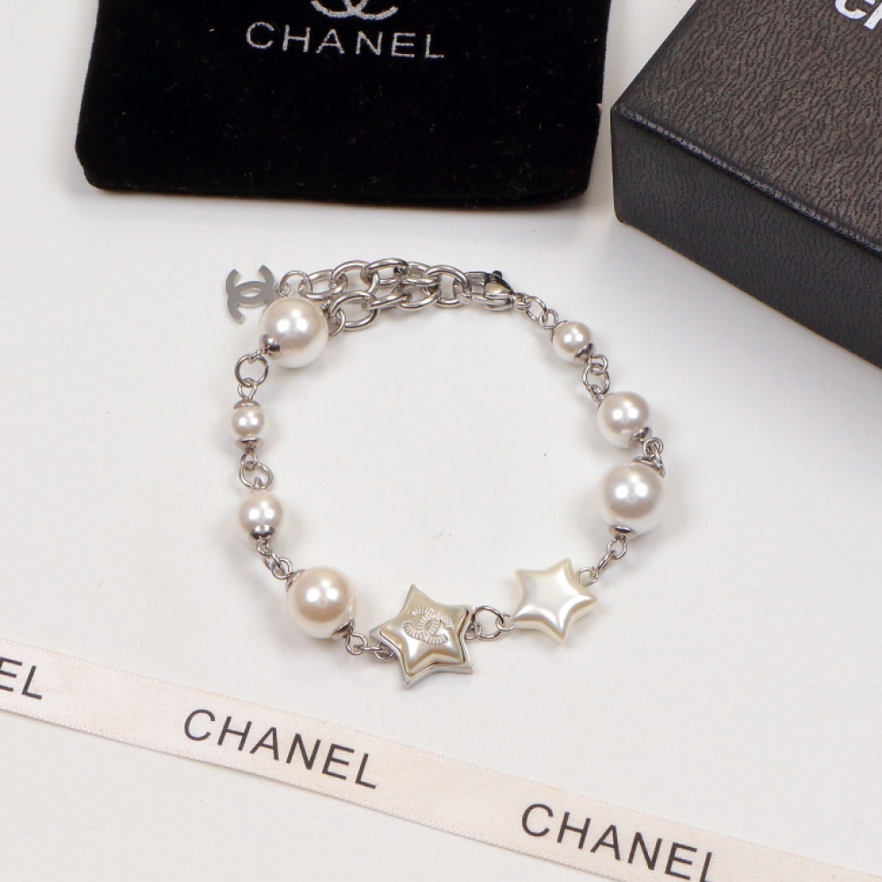Replica Chanel Star Letter Pearl Bracelet
