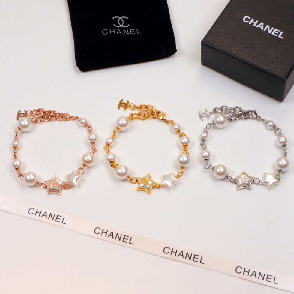 Replica Chanel Star Letter Pearl Bracelet