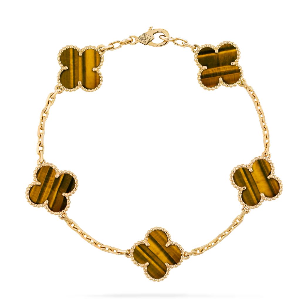 Replica Van Cleef & Arpels Vintage Alhambra Bracelet 5 Motifs VCARD38600
