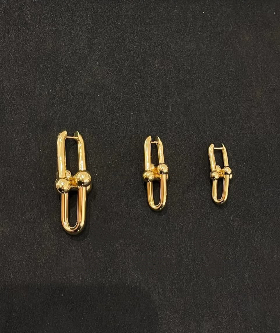 Replica Tiffany HardWear Link Earrings (without diamonds)