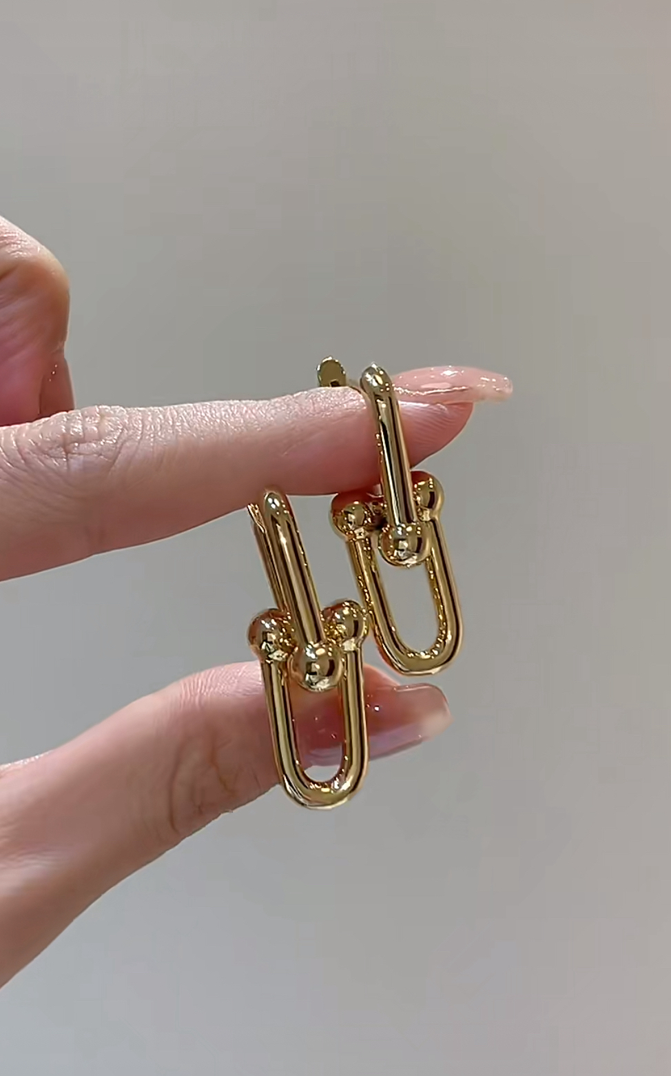 Replica Tiffany HardWear Link Earrings (without diamonds)