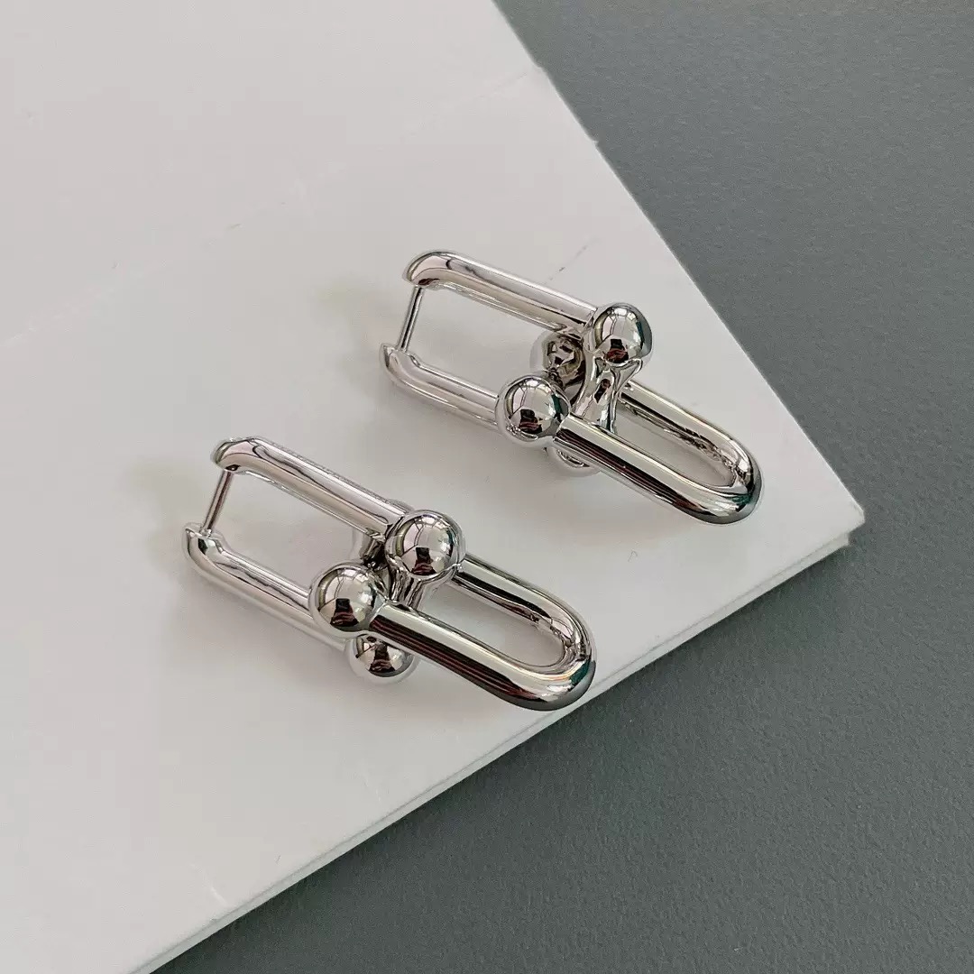 Replica Tiffany HardWear Link Earrings (without diamonds)