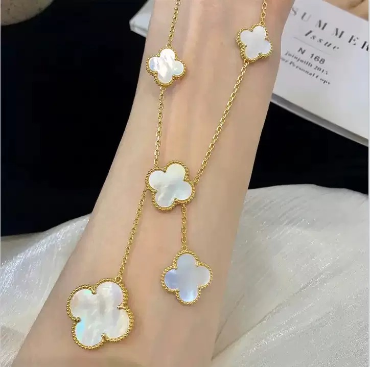 Replica Van Cleef & Arpels Magic Alhambra Necklace, 6 Motifs