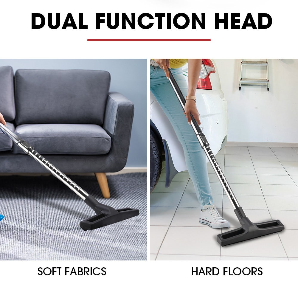 BAUMR-AG 20L Cordless Wet & Dry Vacuum Cleaner Kit, with 4Ah battery and Charger, Blower, HEPA Filter, Accessories, Stainless Steel, for Car, Home, Garage