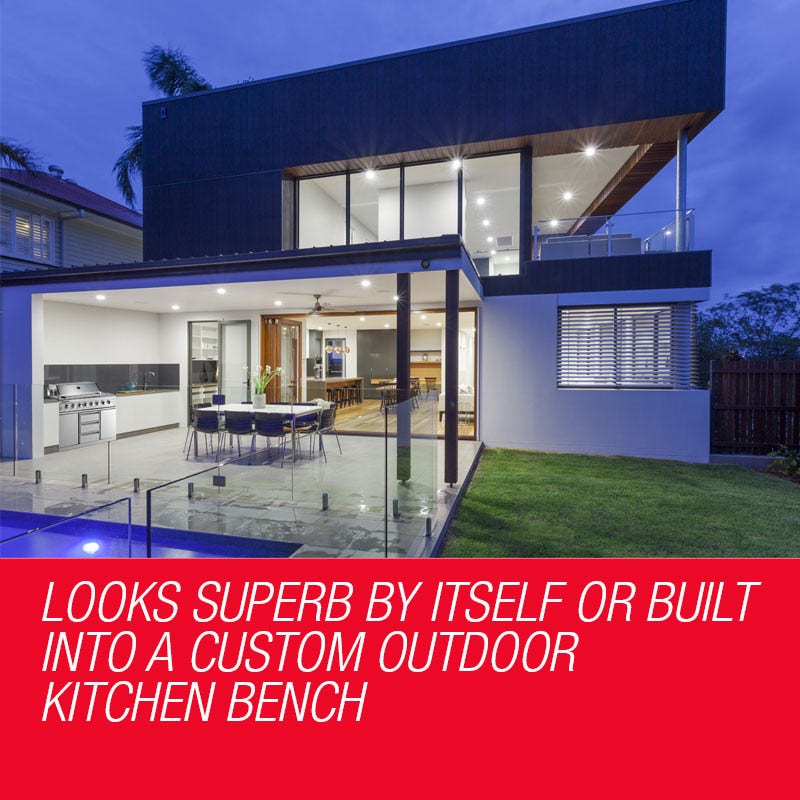 EuroGrille 8 Burner BBQ Outdoor Barbeque Gas Stainless Steel Kitchen