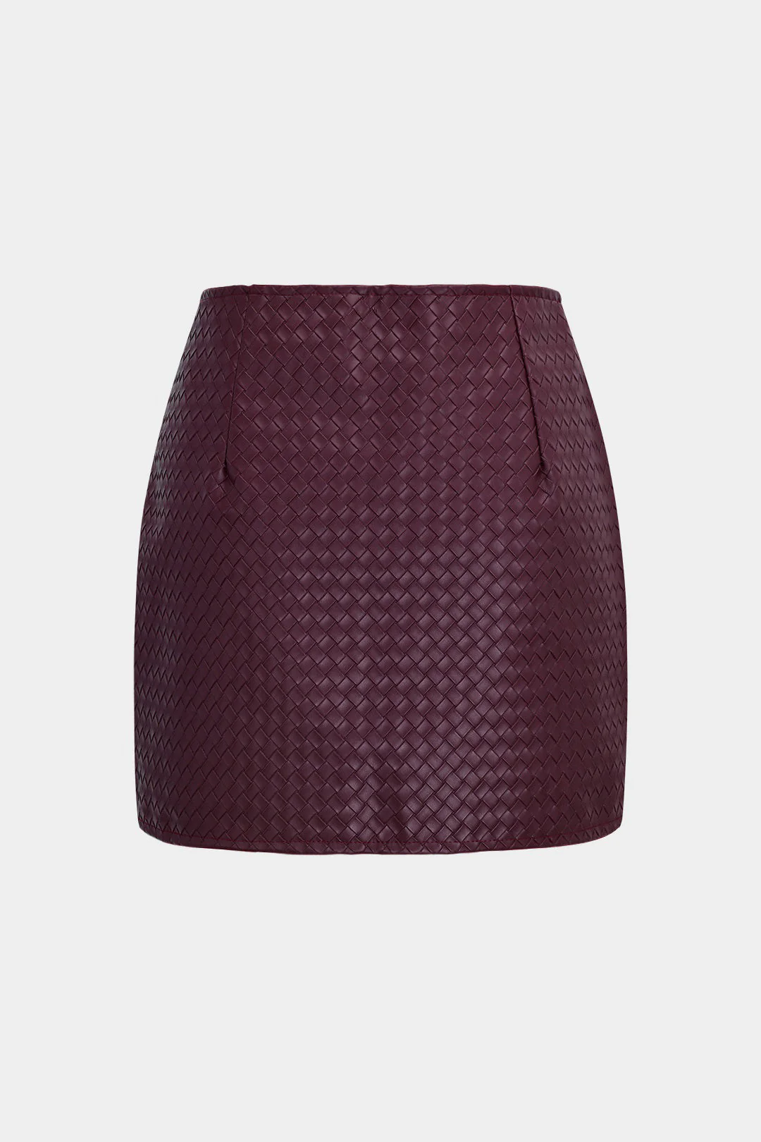 Basic Faux Leather Mini Skirt