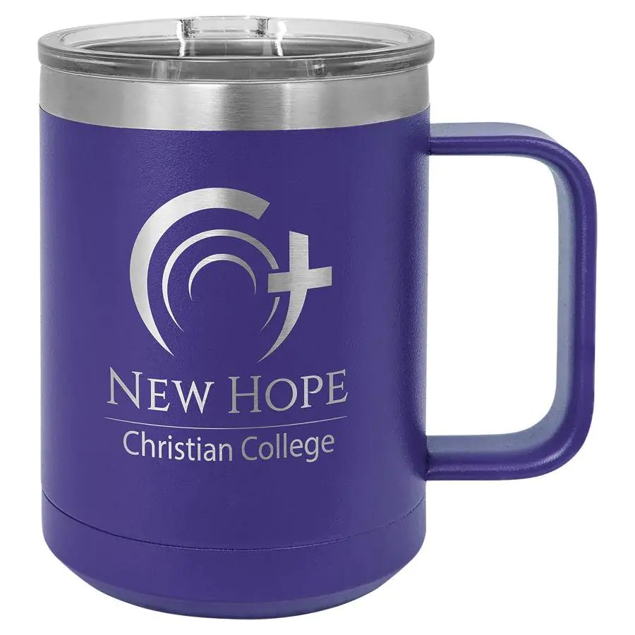 Engraved Polar Camel 15 oz. Vacuum Insulated Mug with Slider Lid