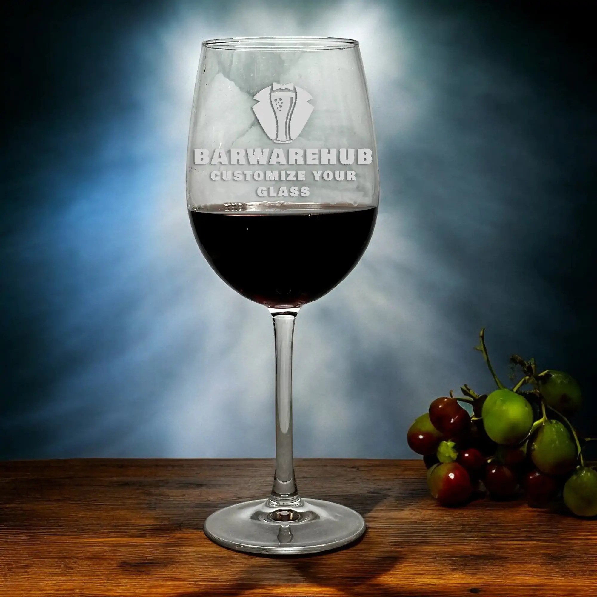 Engraved 16 oz. Acopa Flora Personalized Wine Glass