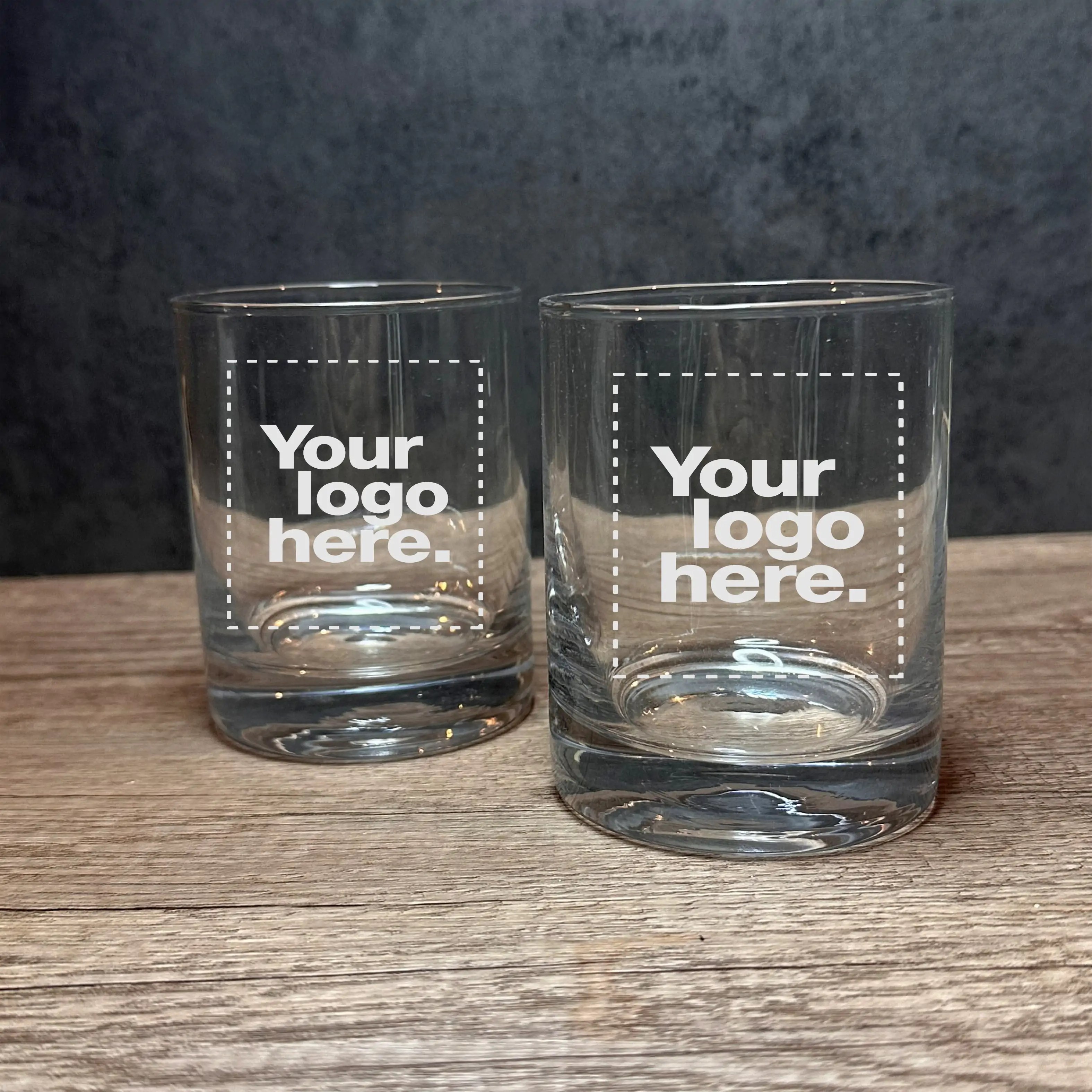 Engraved Set of Whiskey Rocks Bar Glasses �C 11 oz Item 102