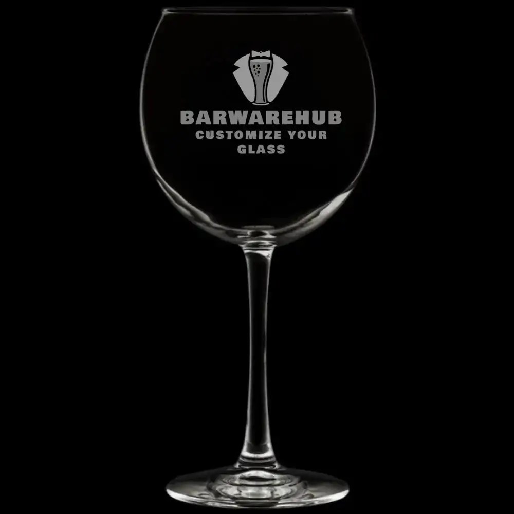 Engraved Balloon Personalized Wine Glass �C 18.25 oz �C Item QGE-496/7505