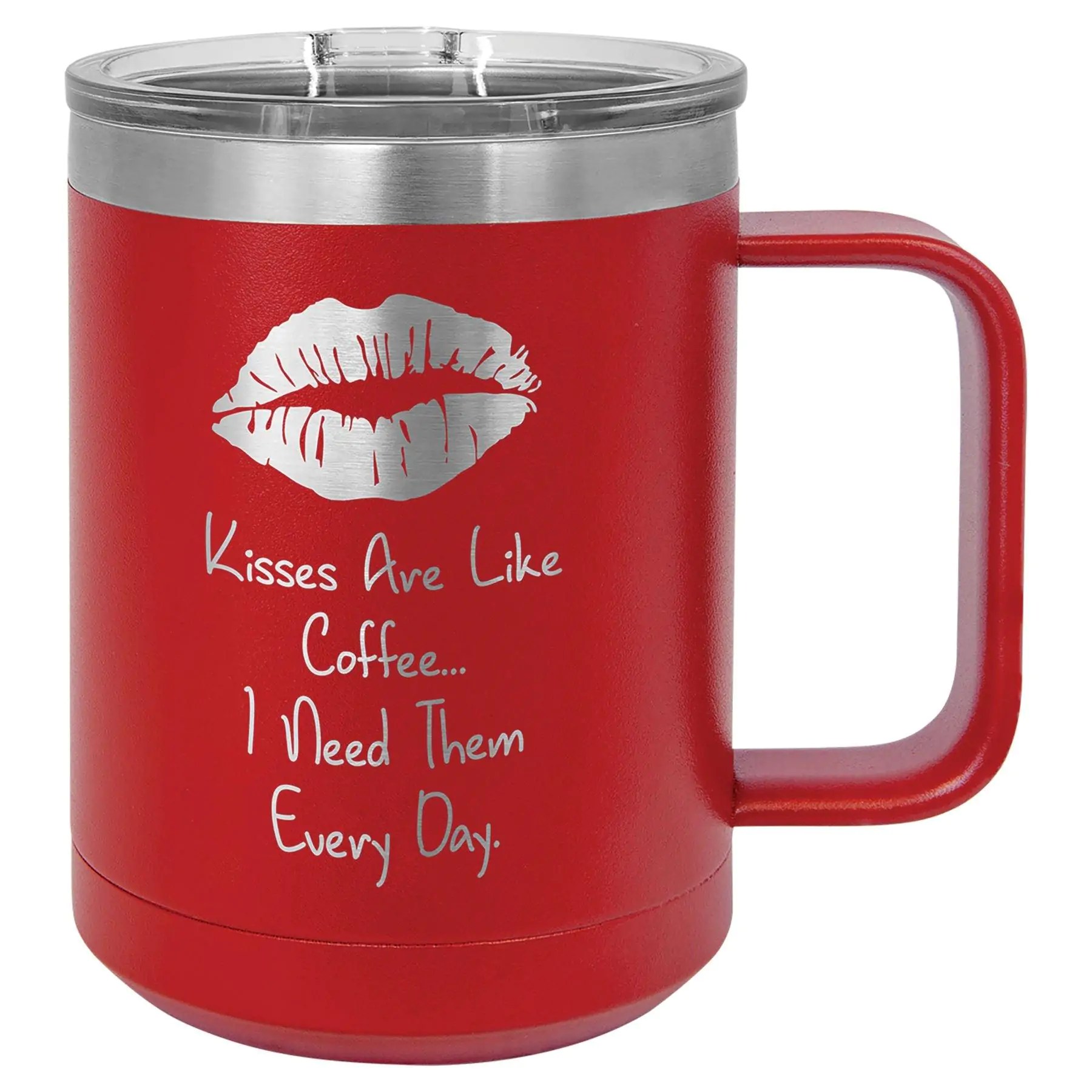 Engraved Polar Camel 15 oz. Vacuum Insulated Mug with Slider Lid