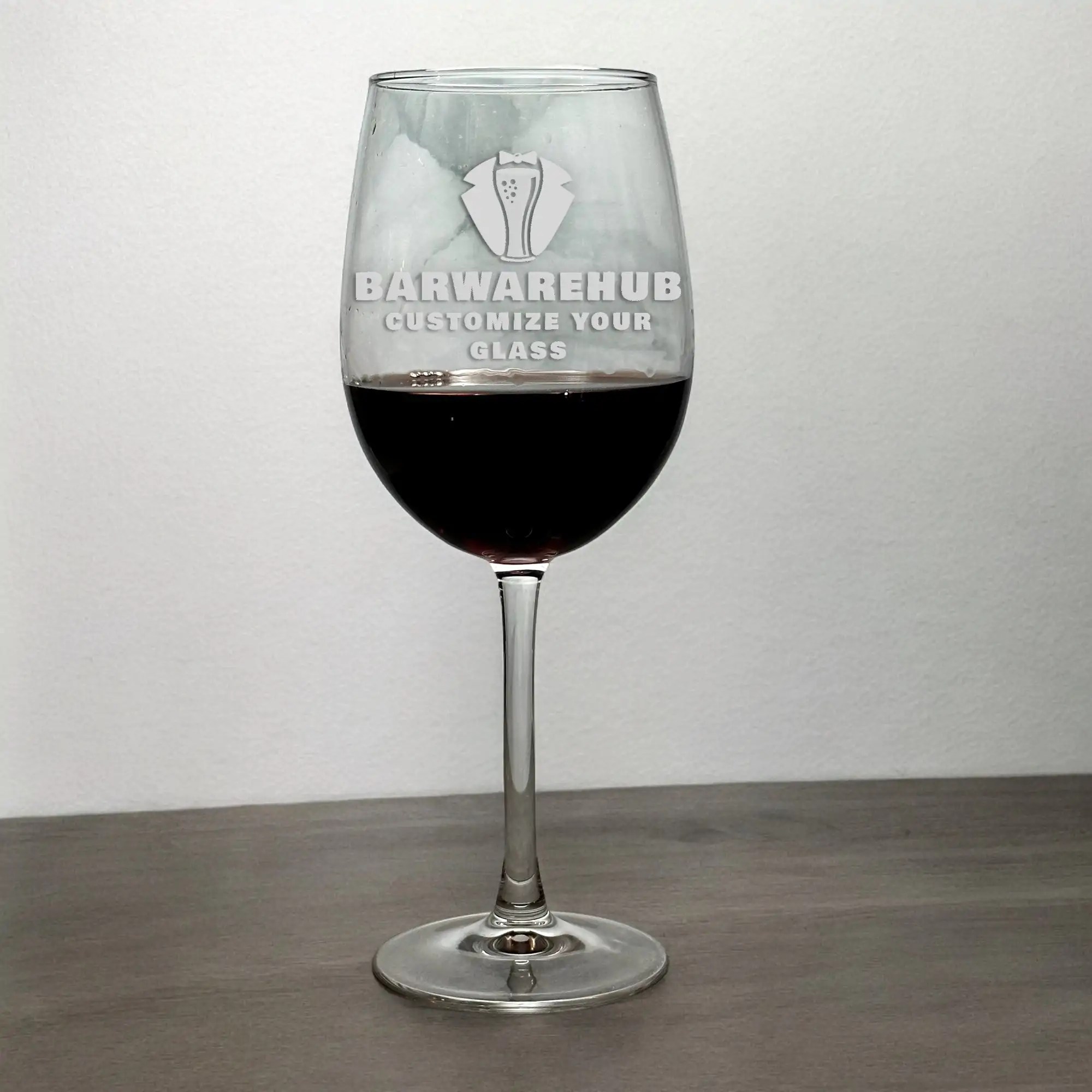 Engraved 16 oz. Acopa Flora Personalized Wine Glass