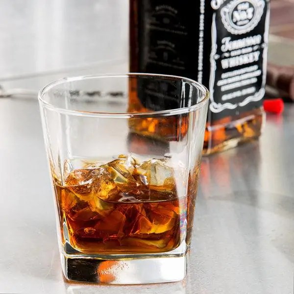 Engraved Libbey Quartet Cube 12 oz. Rocks / Old Fashioned Glass