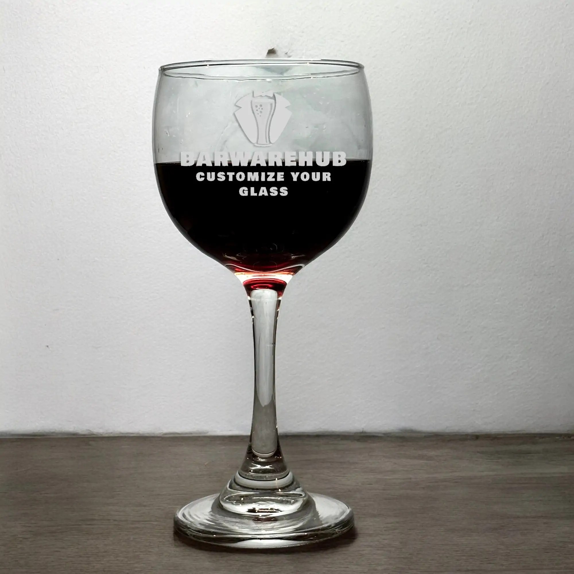 Engraved Acopa 12.5 oz. Balloon Wine Glass