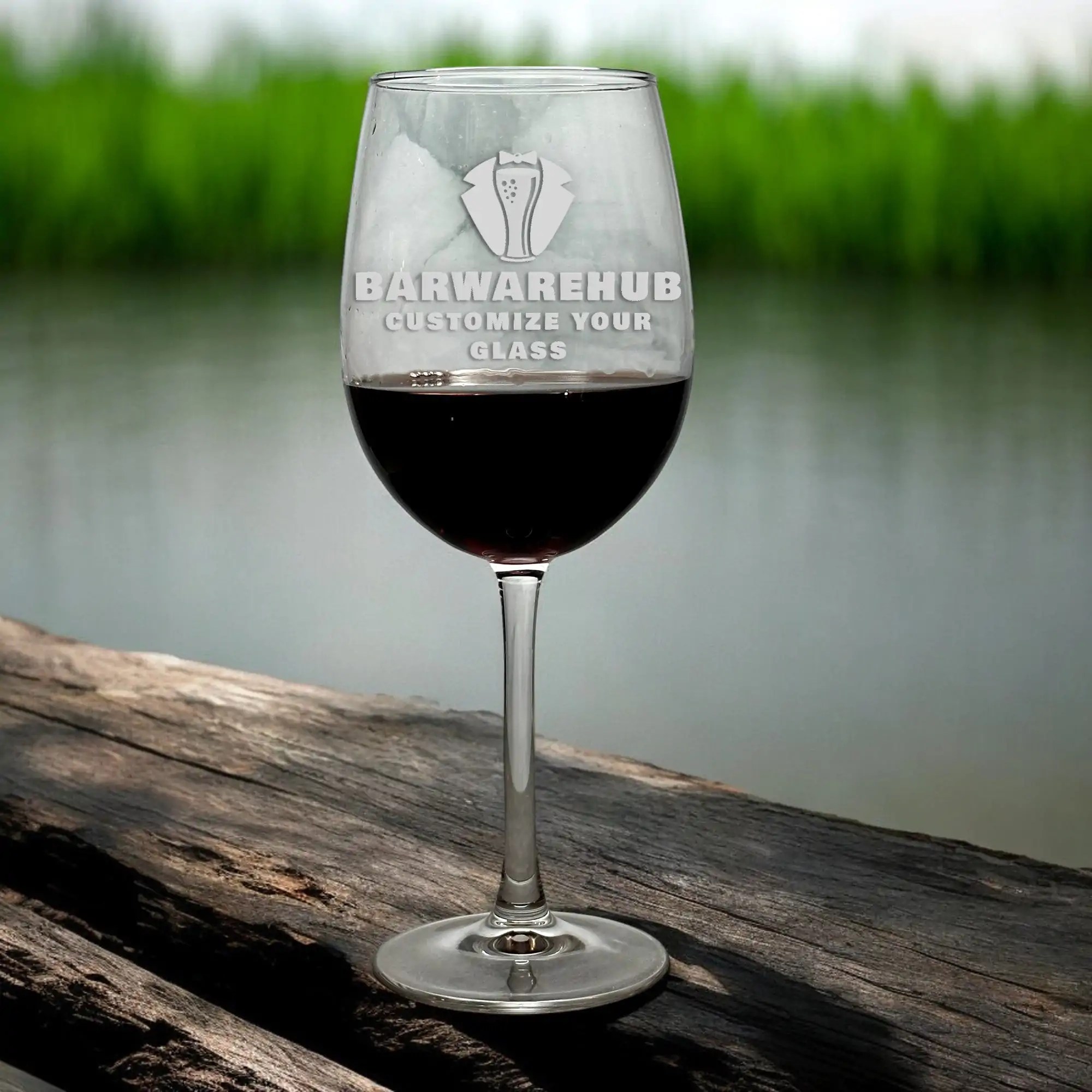 Engraved 16 oz. Acopa Flora Personalized Wine Glass