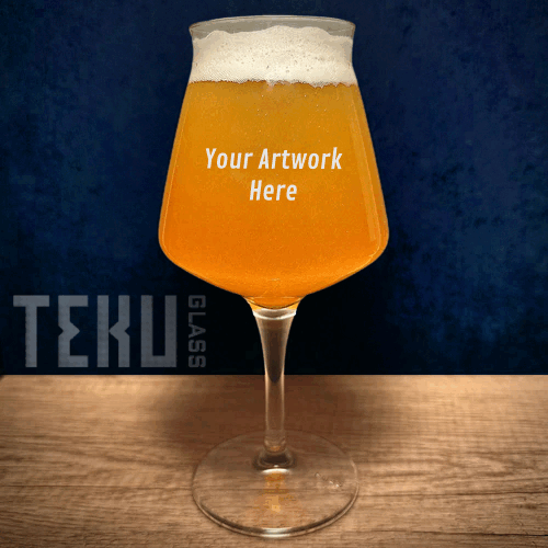 Engraved Teku Beer Glass- 14 oz �C Item 42 Teku