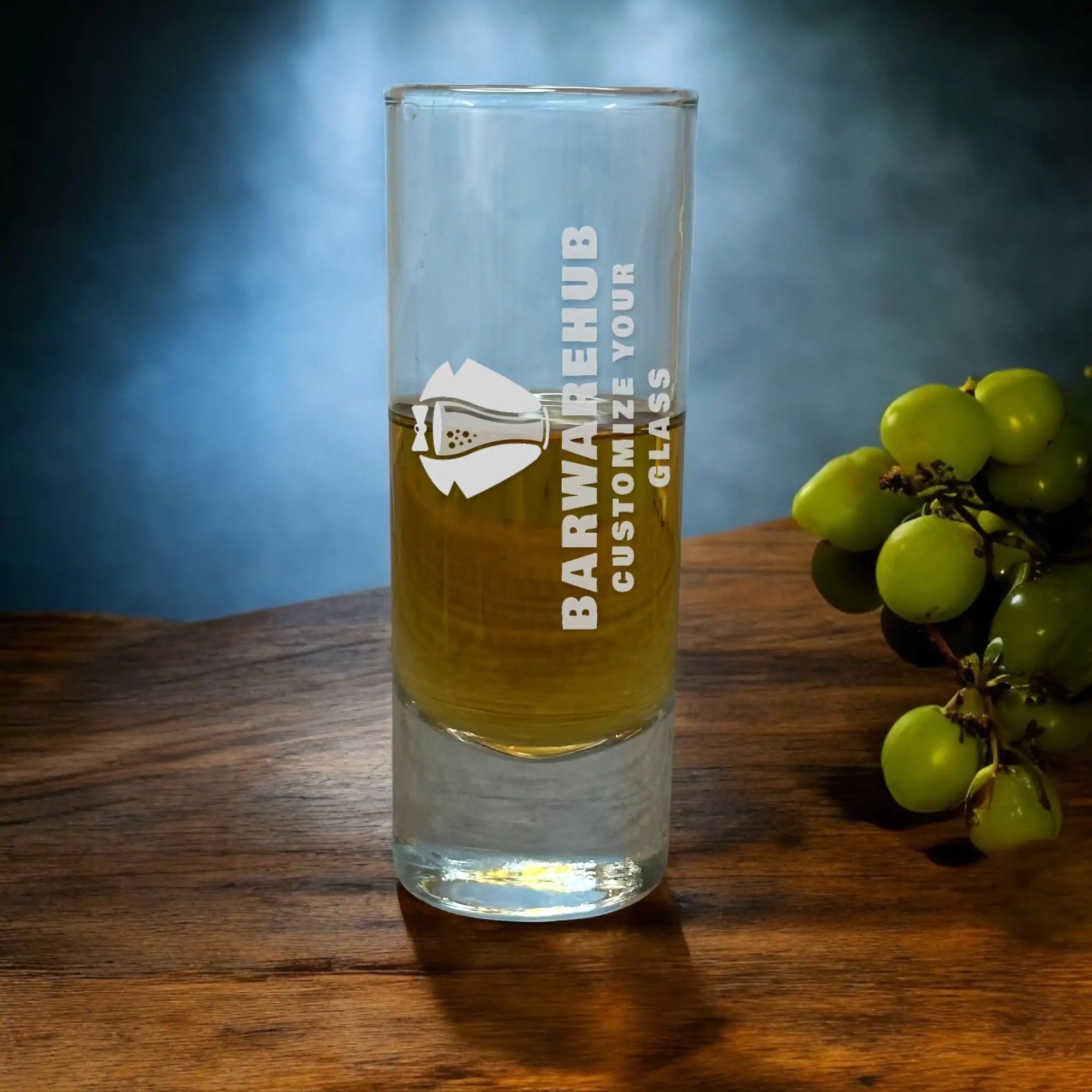 Engraved Tall Cordial Shot Glass �C 2 oz �C Item 107/1650-GA01005