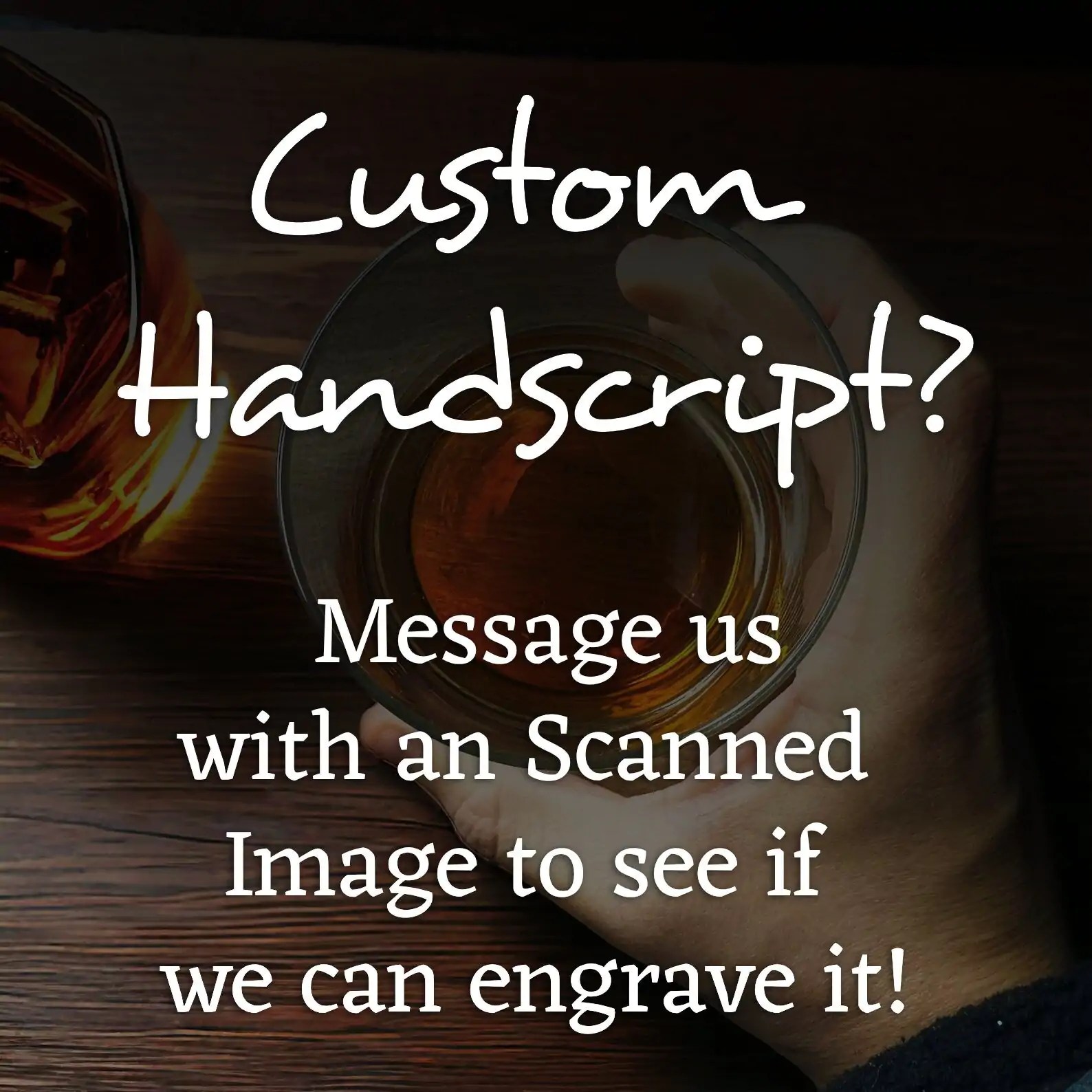 Customized Funny Quote Whiskey Glass �C Etch Your Silly Message on the Bottom | Unique Christmas Gift