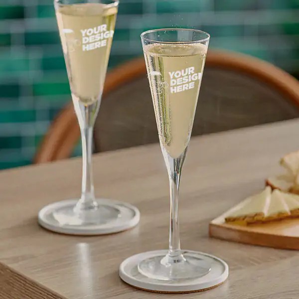 Engraved Premium Select 6 oz. Trumpet Flute Glass �C Item 5535407
