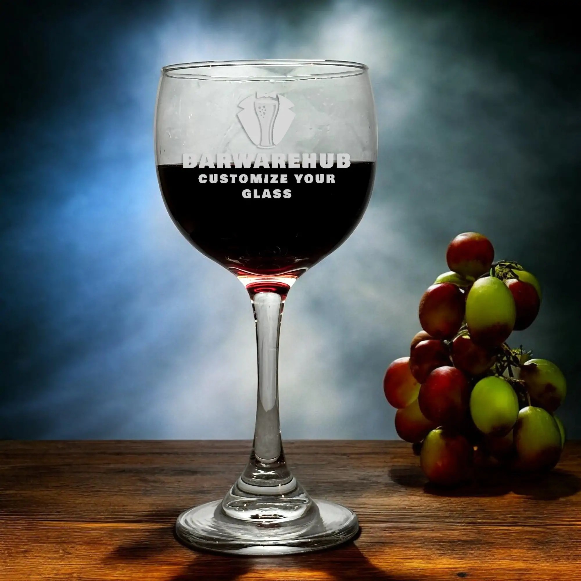 Engraved Acopa 12.5 oz. Balloon Wine Glass