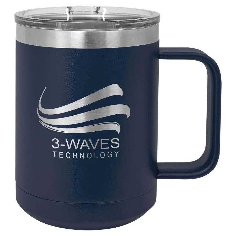 Engraved Polar Camel 15 oz. Vacuum Insulated Mug with Slider Lid