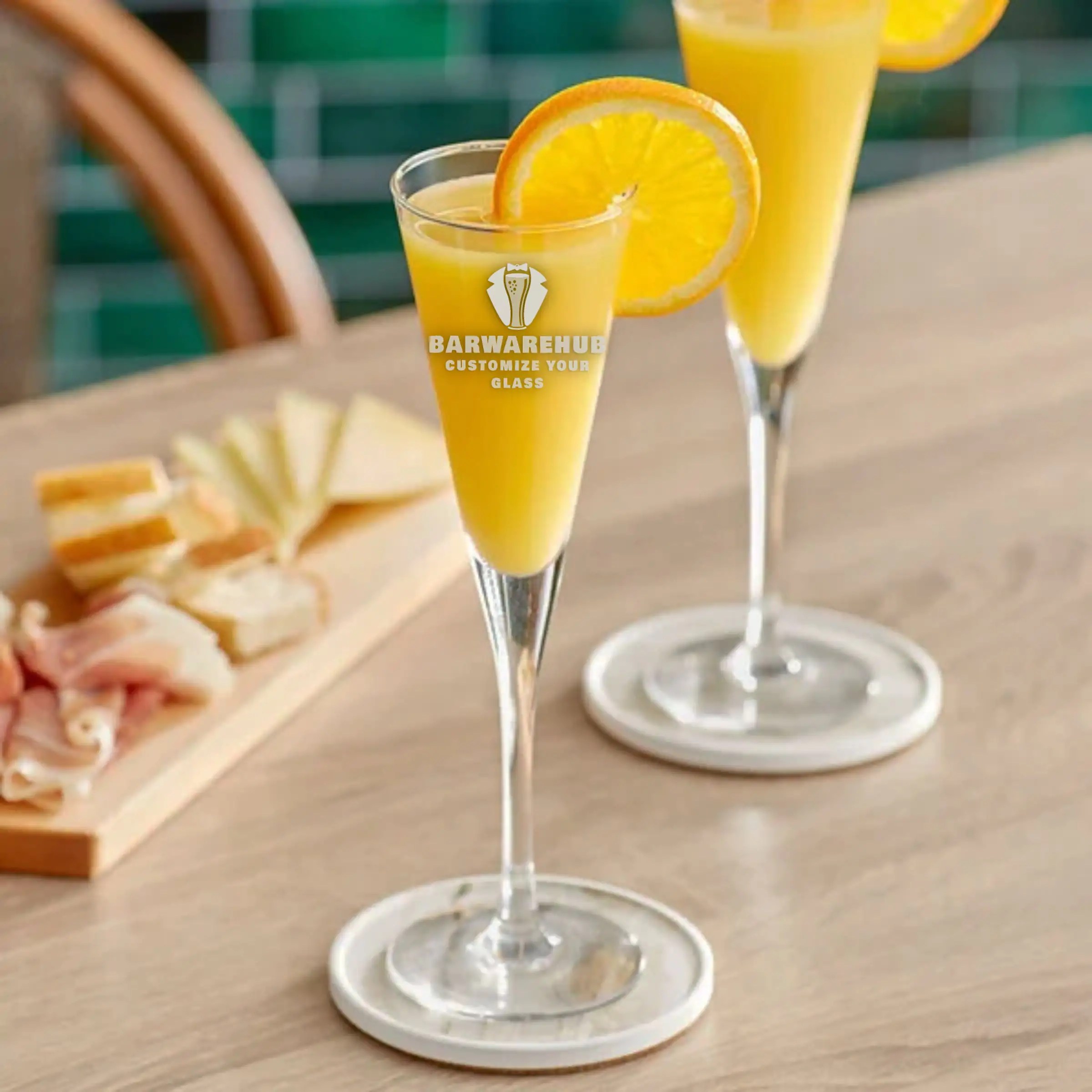 Engraved Premium Select 6 oz. Trumpet Flute Glass �C Item 5535407