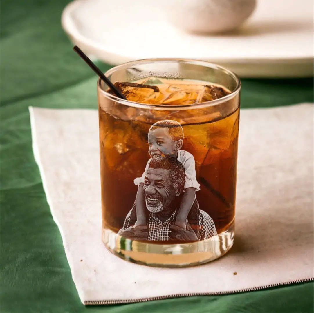 First Christmas as Grandpa �C Personalized 11oz Whiskey Glass for Grandfathers