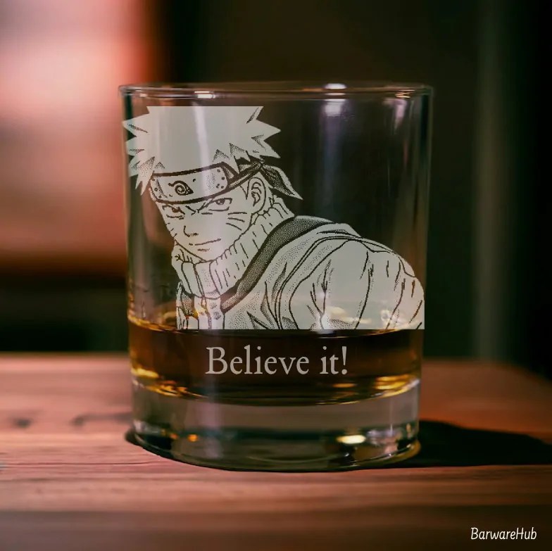 Customized Anime Pint Glass �C Etched Manga Beer Mug & Unique Gift for Otaku Collectors, Anime Christmas Gift